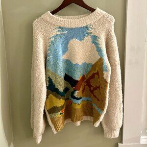 Anthropologie Sleeping on Snow Sweater Size Large